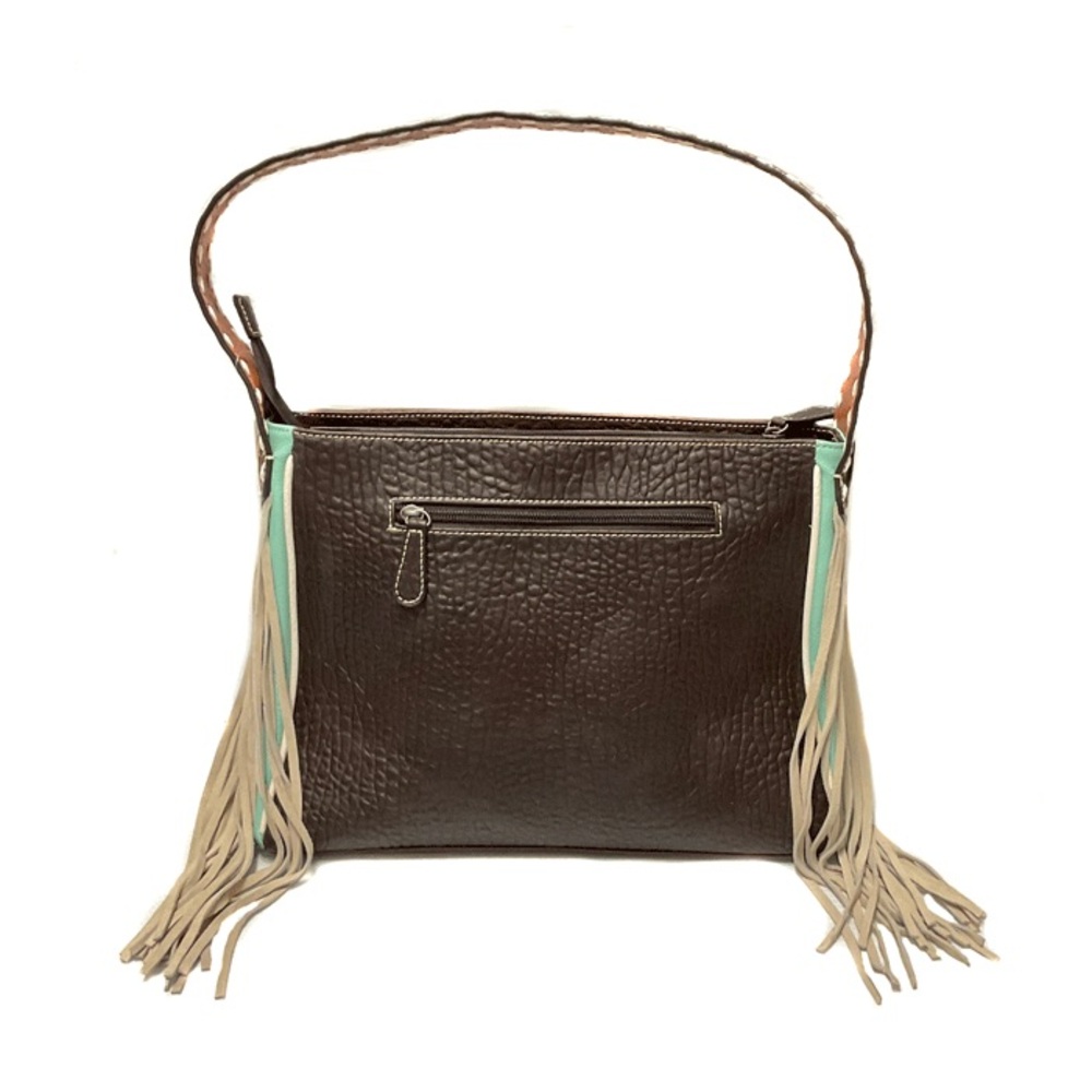 Ariat brown/turquoise bag - Picture 2 of 5